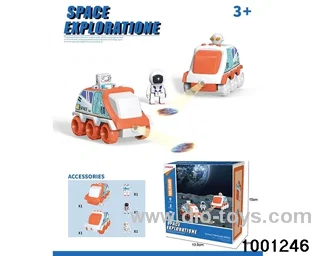 Space projector+3 people in color box