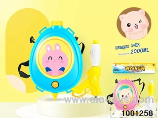 2000ml backpack water gun in PVC bag with header