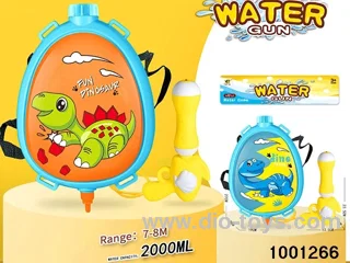 2000ml backpack water gun in PVC bag with header