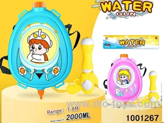 2000ml backpack water gun in PVC bag with header