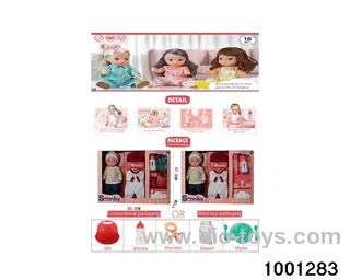 14-inch enamel doll suit in Hand box