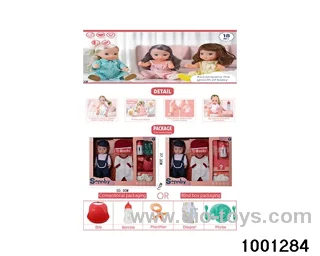 14-inch enamel doll suit in Hand box