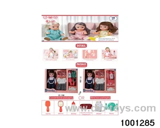14-inch enamel doll suit in Hand box