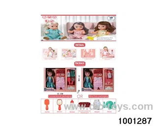 14-inch enamel doll suit in Hand box
