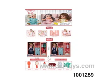 14-inch enamel doll suit in Hand box