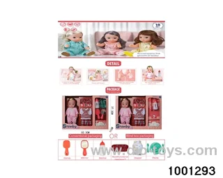 14-inch enamel doll suit in Hand box