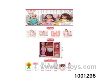 14-inch enamel doll suit in Hand box