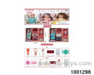 14-inch enamel doll suit in Hand box