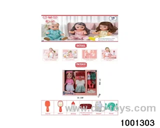 14-inch enamel doll suit in Hand box
