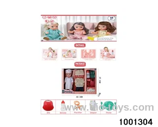 14-inch enamel doll suit in Hand box