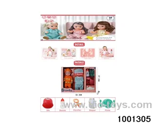 14-inch enamel doll suit in Hand box