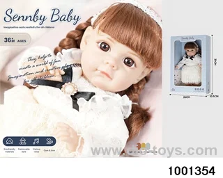 14-inch cotton doll (6-tone IC) in window box