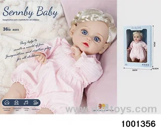 14-inch cotton doll (6-tone IC) in window box