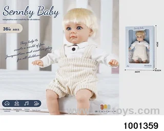 14-inch cotton doll (6-tone IC) in window box