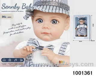 14-inch cotton doll (6-tone IC) in window box