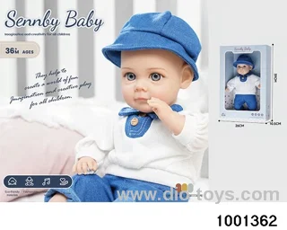 14-inch cotton doll (6-tone IC) in window box