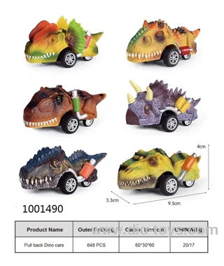 Dinosaur Toy Pull Back Car toys in opp bag