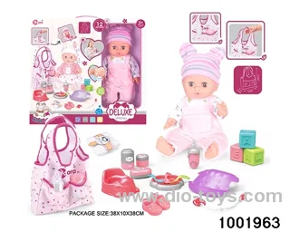 14-inch enamel doll with 12-tone IC in window box