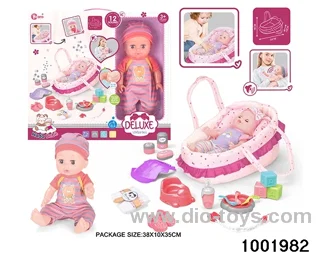 14-inch enamel doll with 12-tone IC in window box