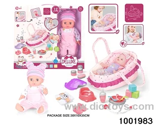 14-inch enamel doll with 12-tone IC in window box