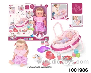 14-inch enamel doll with 12-tone IC in window box