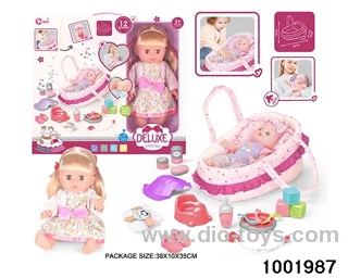 14-inch enamel doll with 12-tone IC in window box