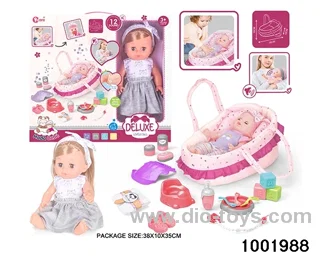 14-inch enamel doll with 12-tone IC in window box