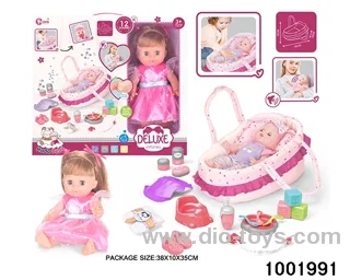 14-inch enamel doll with 12-tone IC in window box