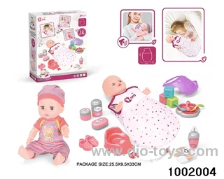 14-inch enamel doll with 12-tone IC in color box