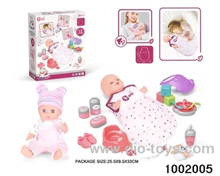 14-inch enamel doll with 12-tone IC in color box