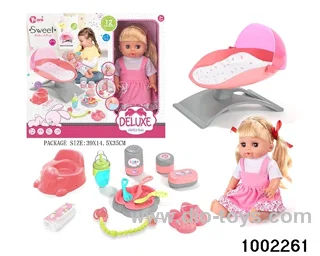14-inch enamel doll suit in window box