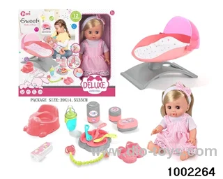 14-inch enamel doll suit in window box