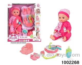 14-inch enamel doll with 12-tone IC in window box