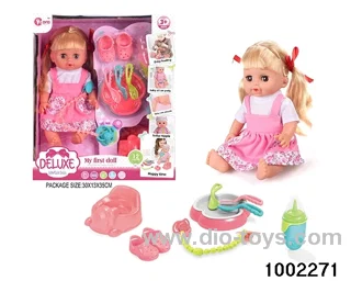 14-inch enamel doll with 12-tone IC in window box