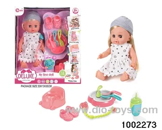 14-inch enamel doll with 12-tone IC in window box