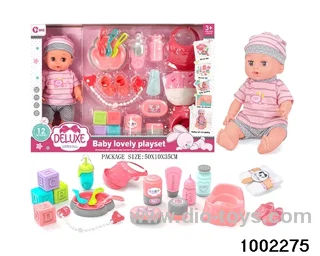 14-inch enamel doll suit (12 tones) in window box