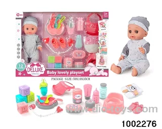 14-inch enamel doll suit (12 tones) in window box