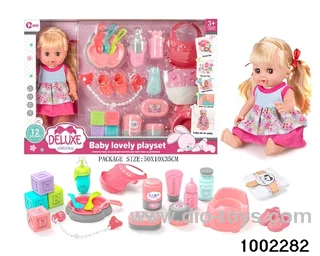 14-inch enamel doll suit (12 tones) in window box