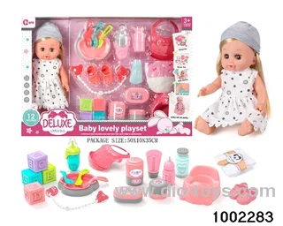 14-inch enamel doll suit (12 tones) in window box