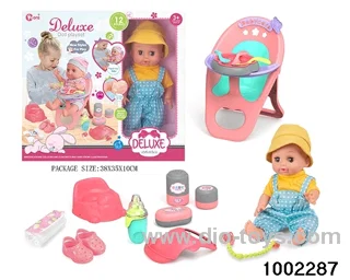 14-inch enamel doll suit (12 tones) in window box
