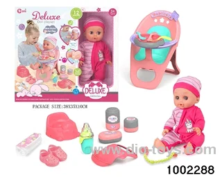 14-inch enamel doll suit (12 tones) in window box