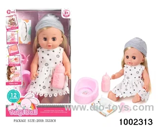 14-inch enamel doll suit (12 tones) in window box