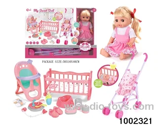 14-inch enamel doll three-in-one suit (12 tones) in window box