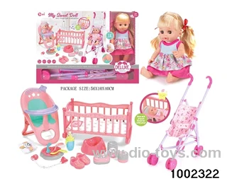 14-inch enamel doll three-in-one suit (12 tones) in window box
