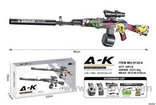 Electric gun in color box