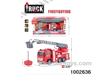 4ch RC car fire ladder car in window box