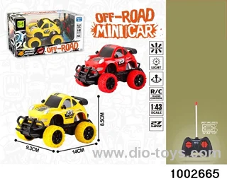 1:43 4ch light RC car in window box