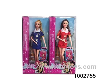 11.5-inch 11-joint doll suit in window box