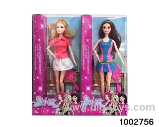 11.5-inch 11-joint doll suit in window box