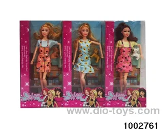 11.5-inch 11-joint doll suit in window box